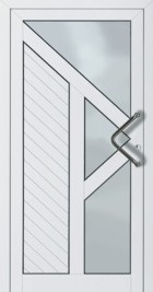 hormann powder coated in ral 9016 with aluminium panel